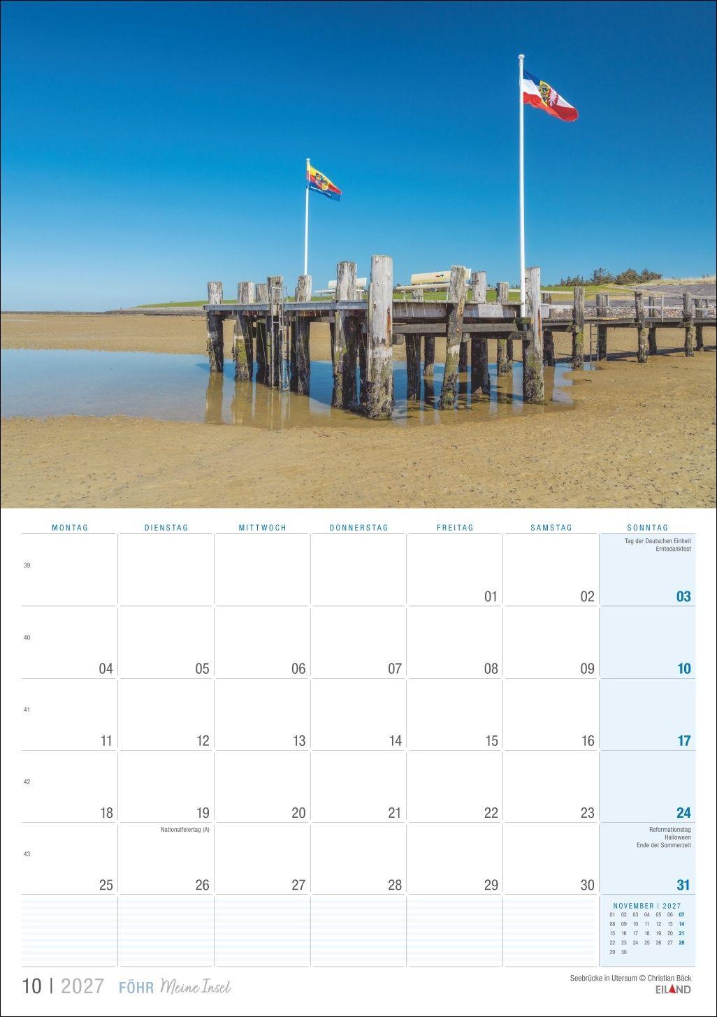 Beispielinhalt (Bild) Föhr ...meine Insel Kalender 2027