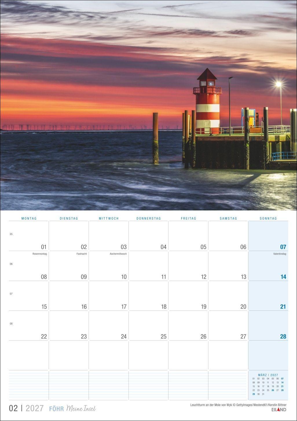 Beispielinhalt (Bild) Föhr ...meine Insel Kalender 2027