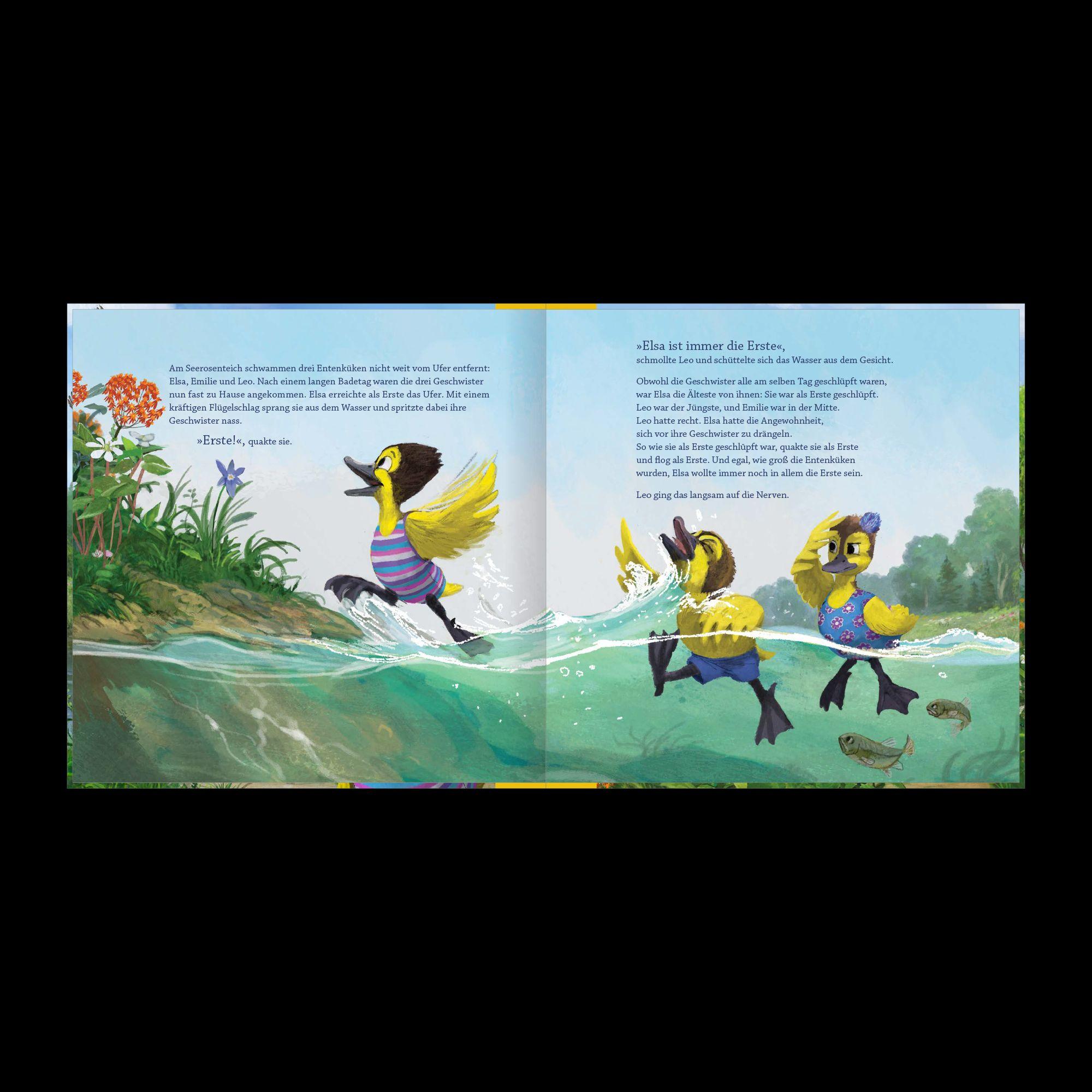 Beispielinhalt (Bild) Elsa will die Erste sein