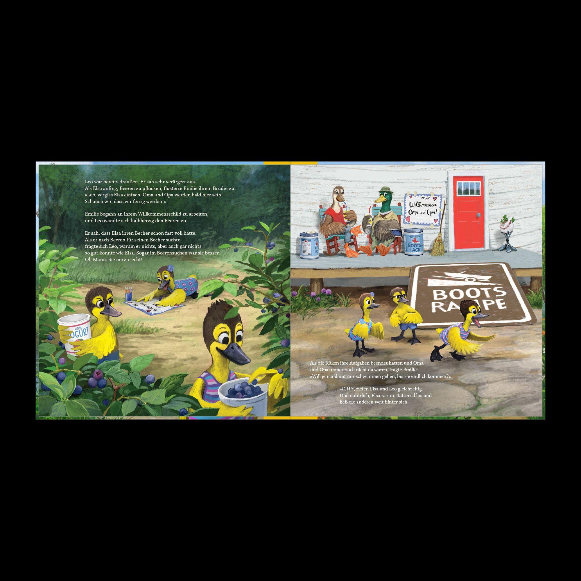 Beispielinhalt (Bild) Elsa will die Erste sein