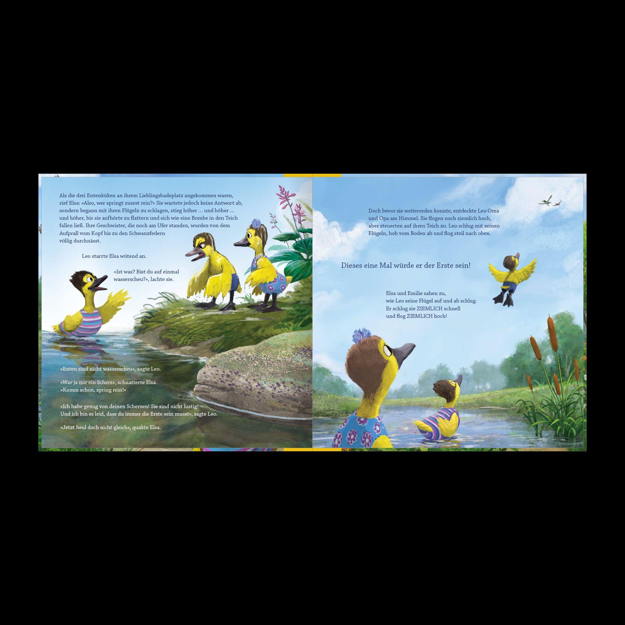 Beispielinhalt (Bild) Elsa will die Erste sein