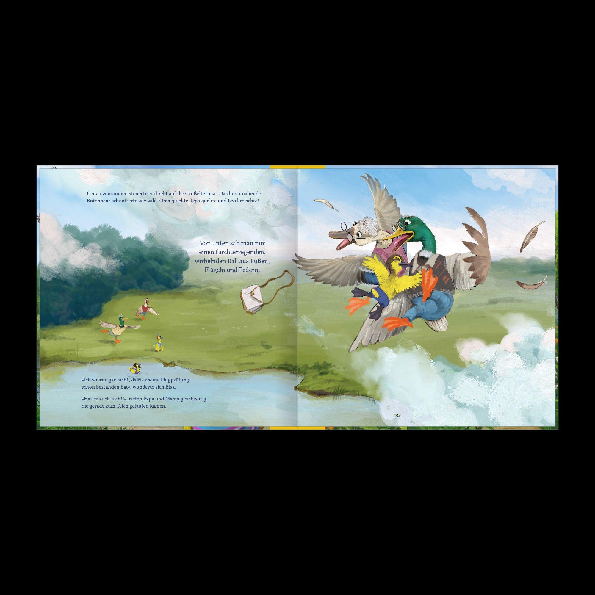 Beispielinhalt (Bild) Elsa will die Erste sein