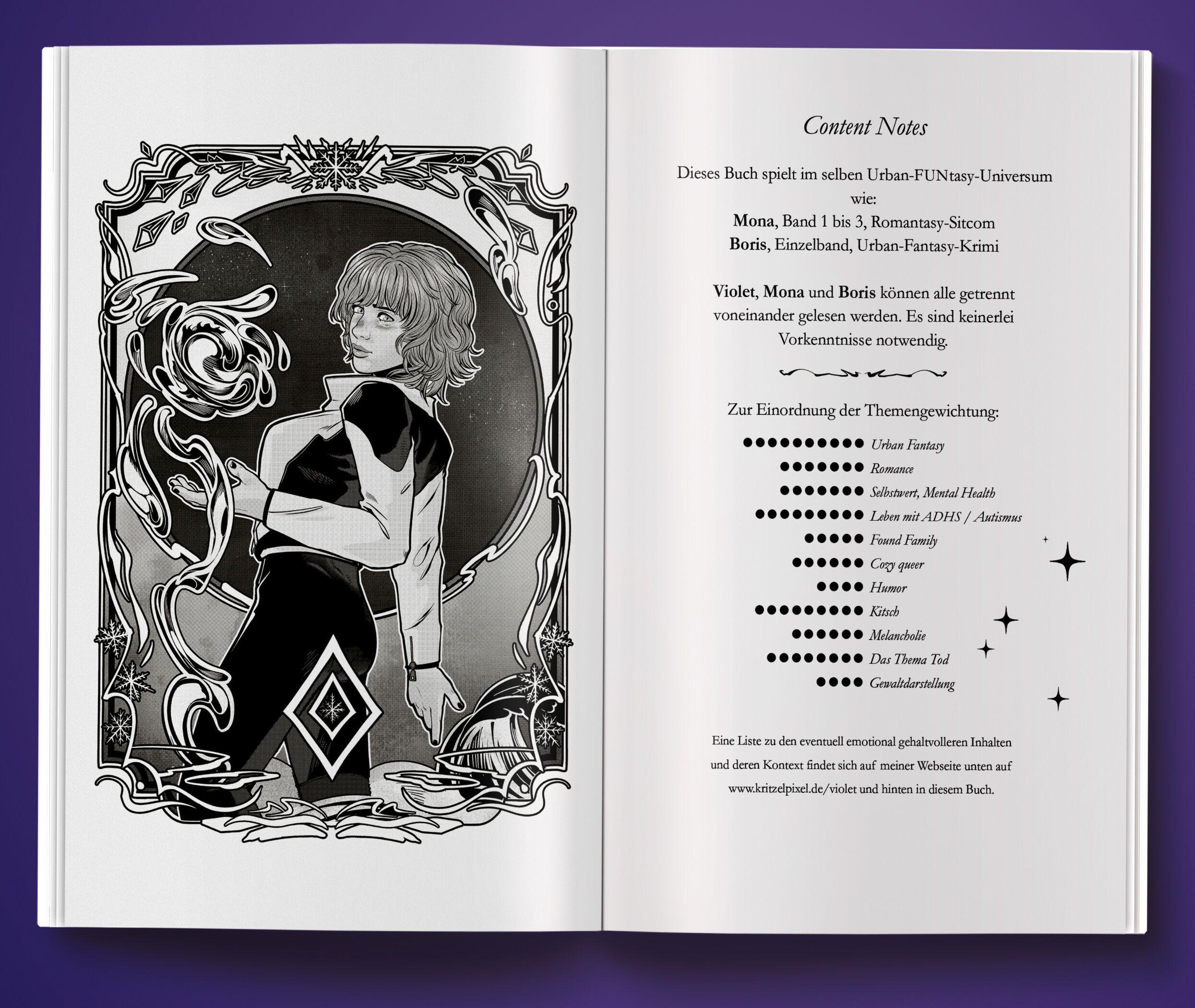Beispielinhalt (Bild) Violet - Die Wasserhexe und der Totengott