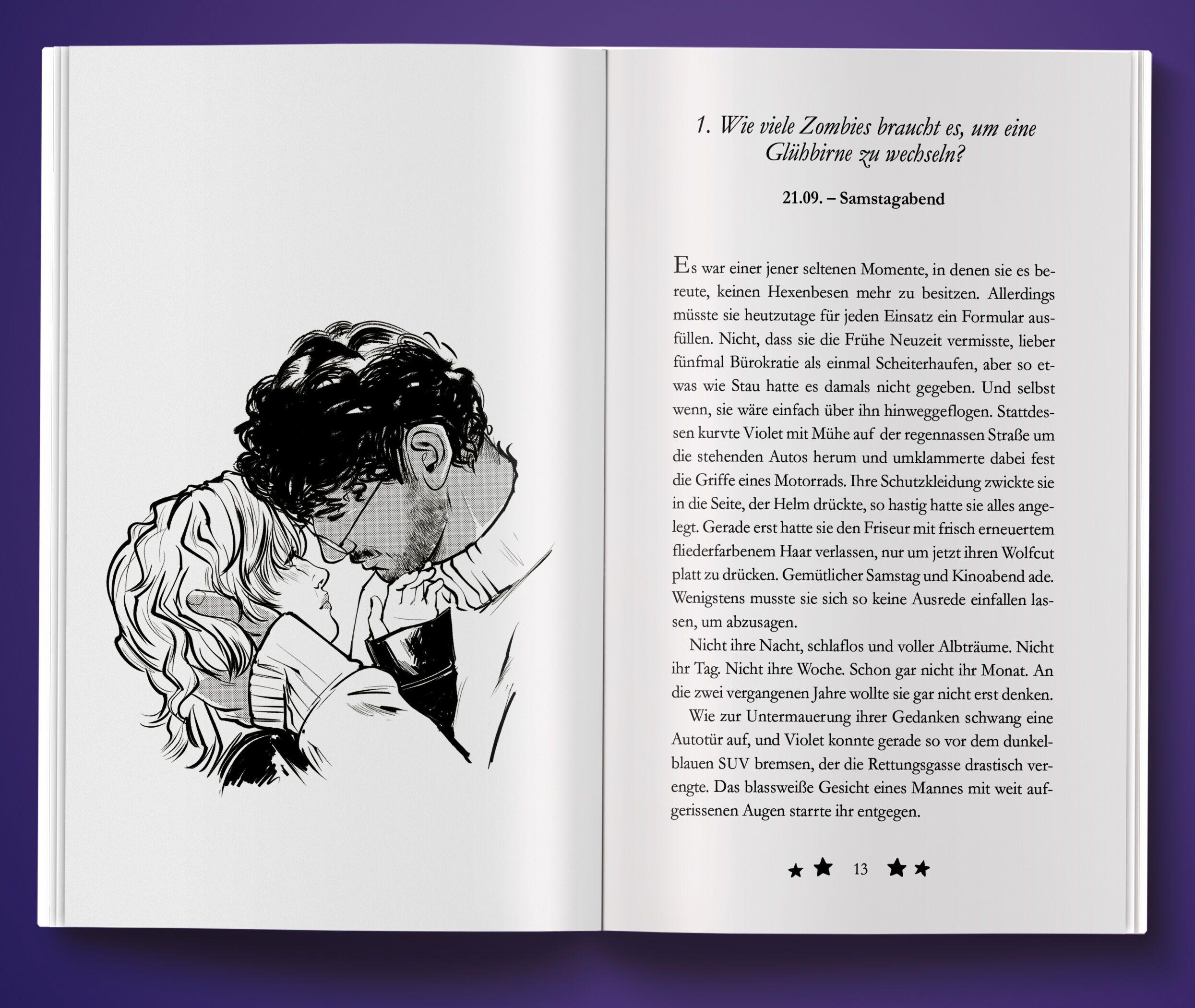 Beispielinhalt (Bild) Violet - Die Wasserhexe und der Totengott