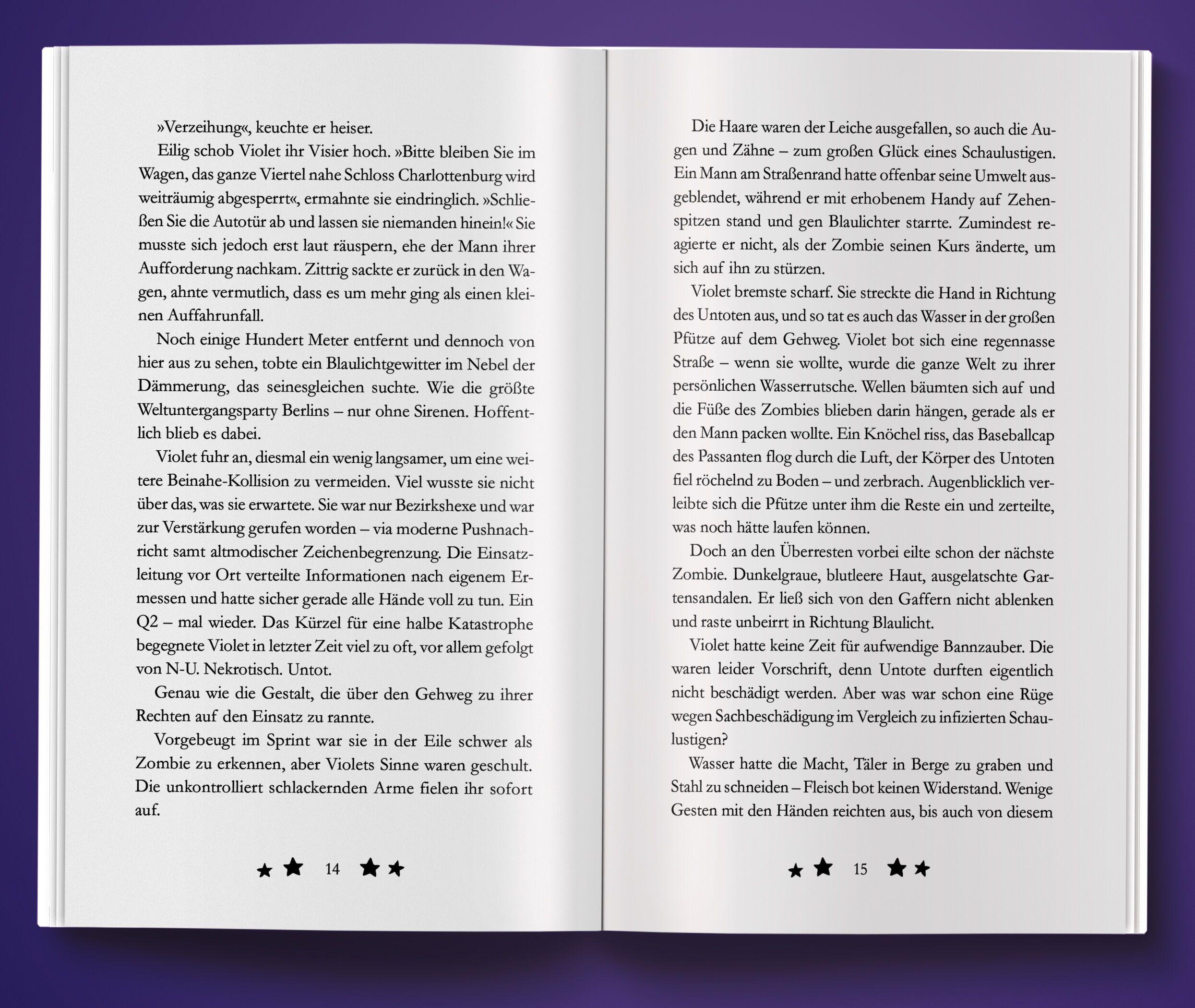 Beispielinhalt (Bild) Violet - Die Wasserhexe und der Totengott