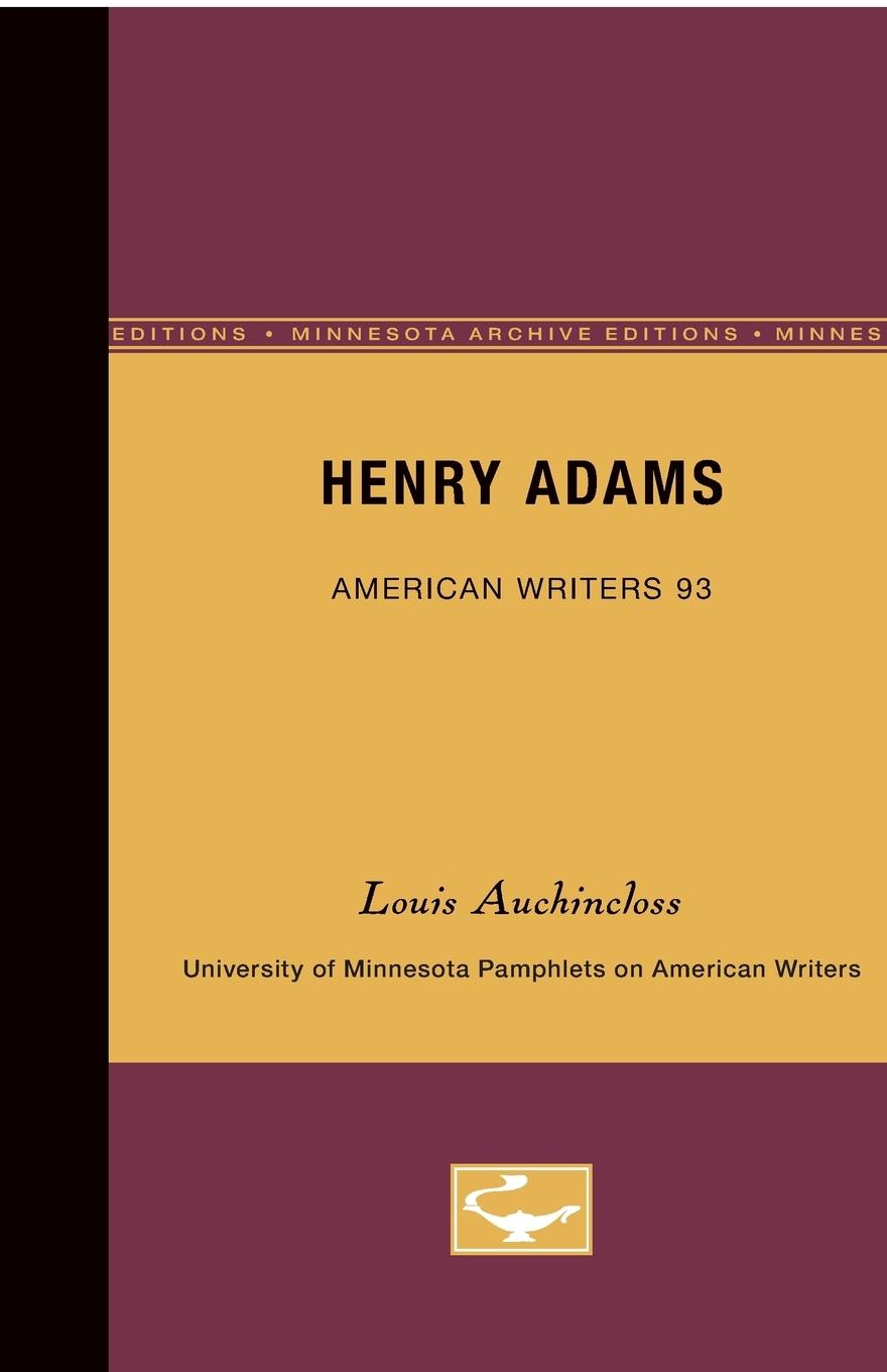 Vorderes Coverbild Henry Adams - American Writers 93