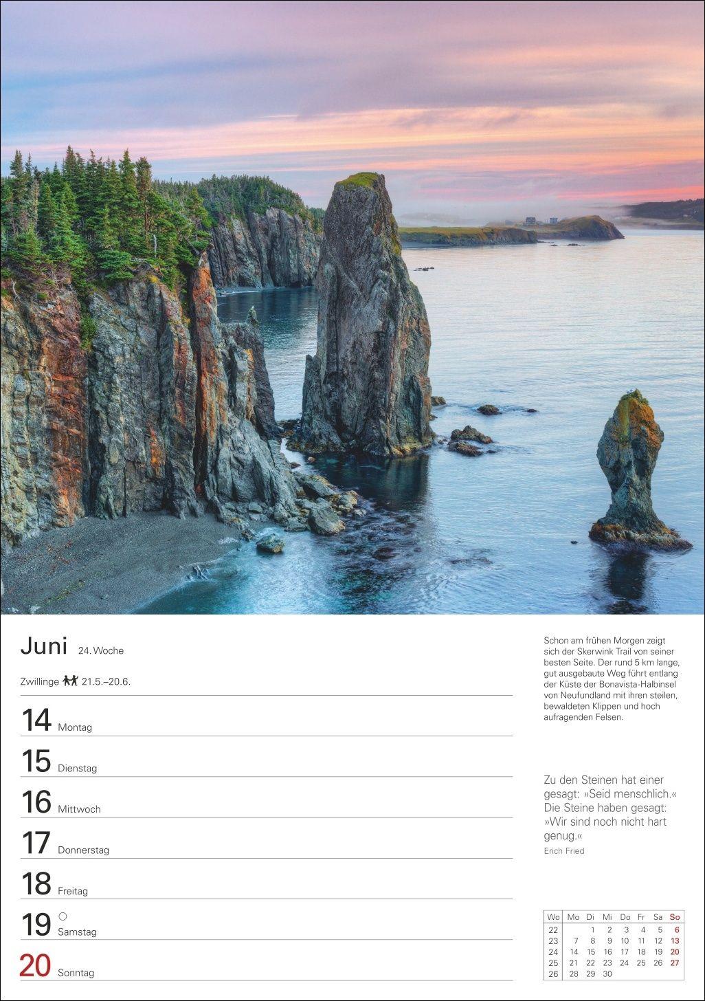 Beispielinhalt (Bild) Kanada Wochenplaner 2027 - Eine Reise in 53 Bildern