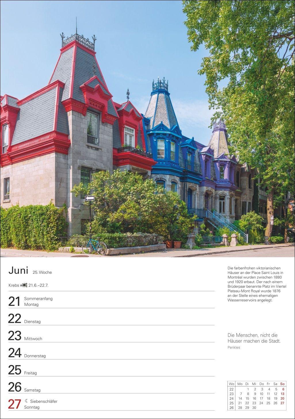 Beispielinhalt (Bild) Kanada Wochenplaner 2027 - Eine Reise in 53 Bildern