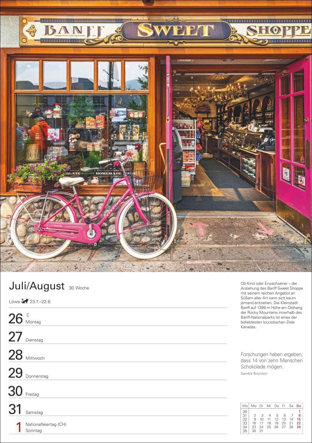 Beispielinhalt (Bild) Kanada Wochenplaner 2027 - Eine Reise in 53 Bildern