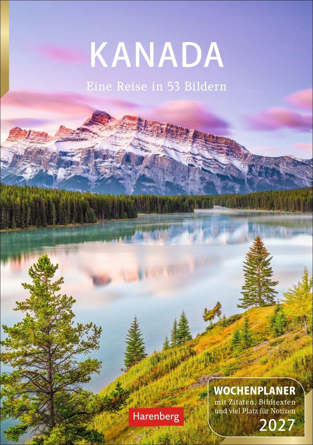 Vorderes Coverbild Kanada Wochenplaner 2027 - Eine Reise in 53 Bildern