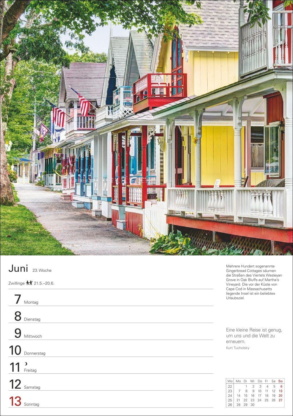 Beispielinhalt (Bild) Amerika Wochenplaner 2027 - Eine Reise in 53 Bildern