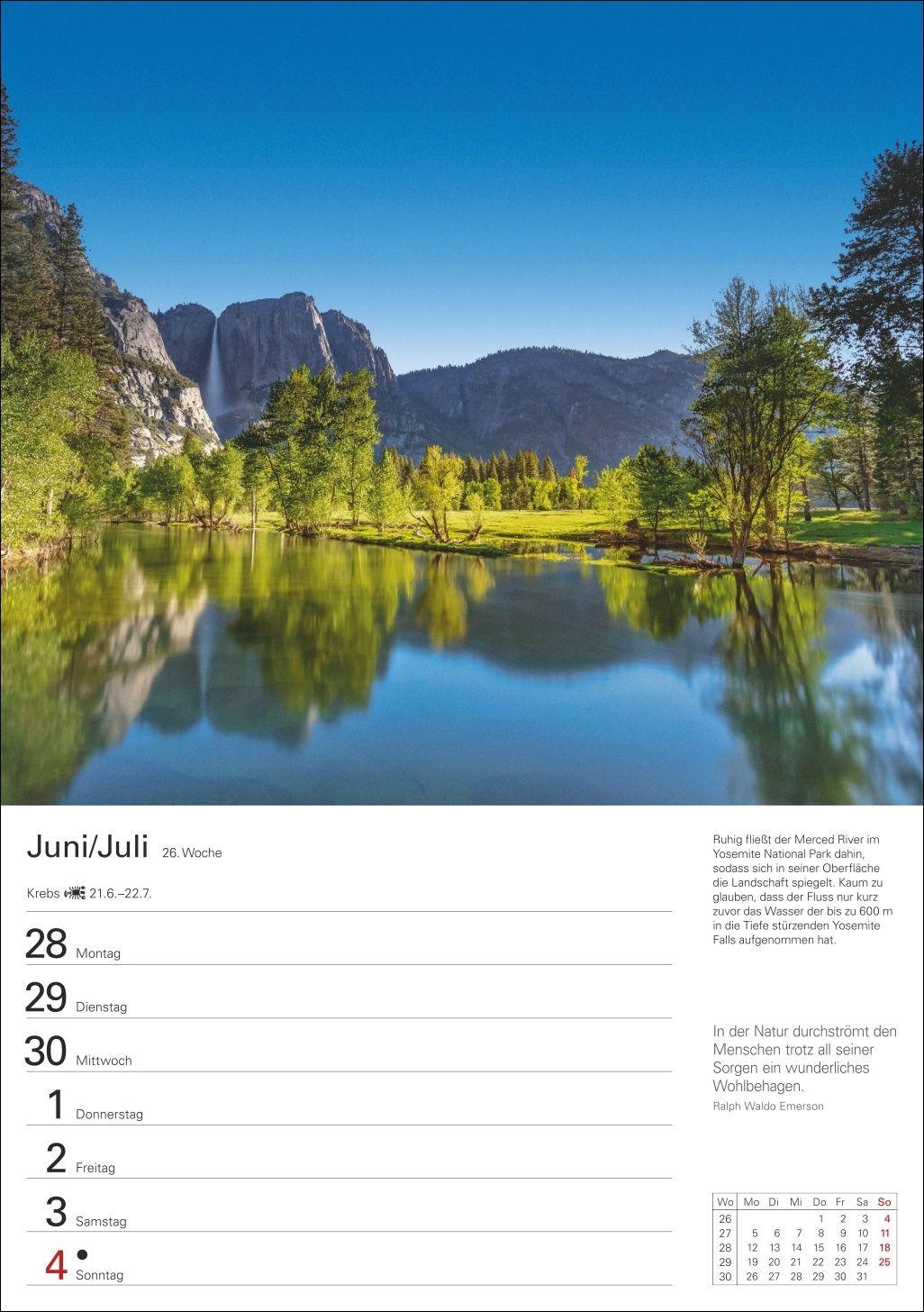 Beispielinhalt (Bild) Amerika Wochenplaner 2027 - Eine Reise in 53 Bildern