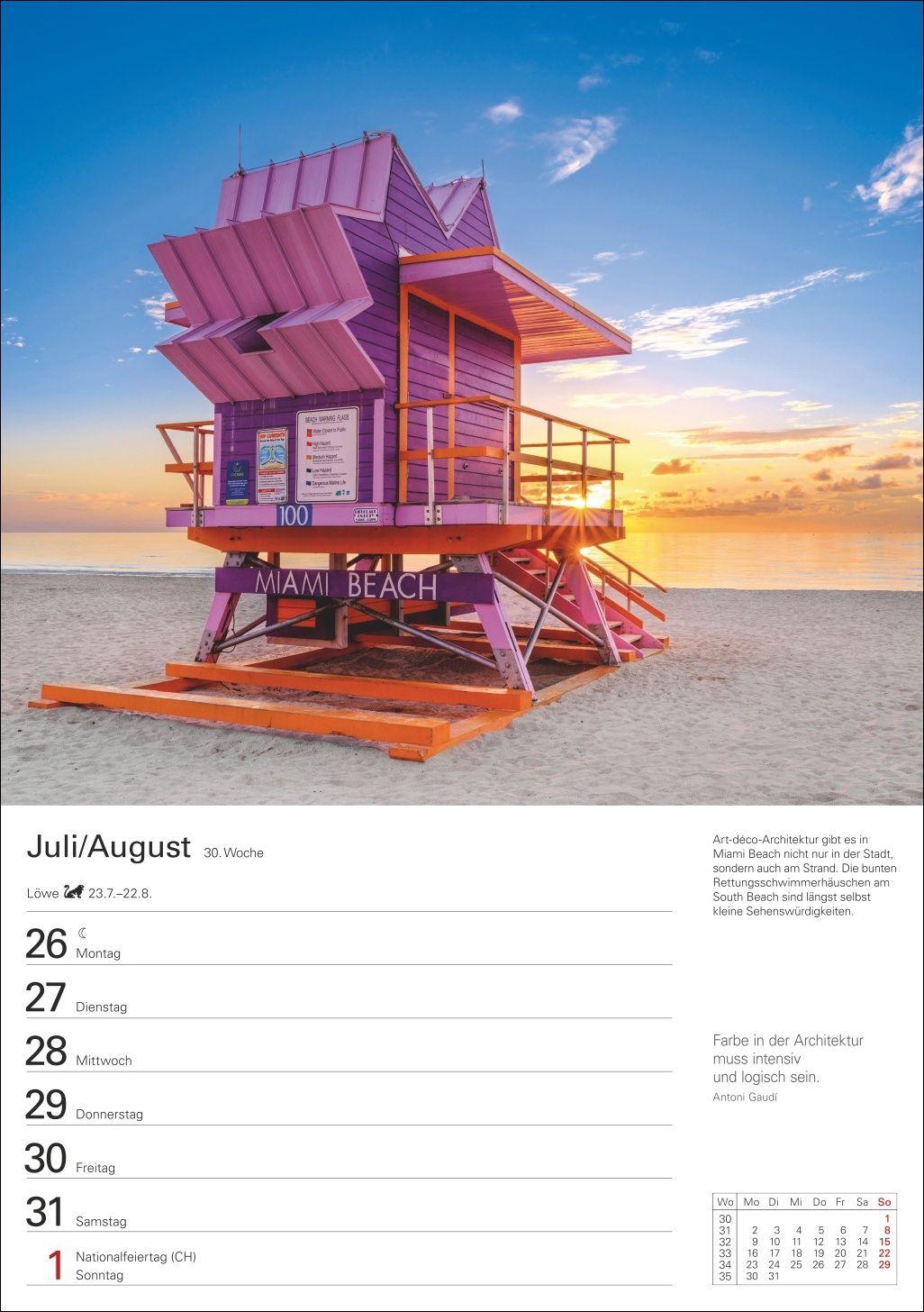 Beispielinhalt (Bild) Amerika Wochenplaner 2027 - Eine Reise in 53 Bildern