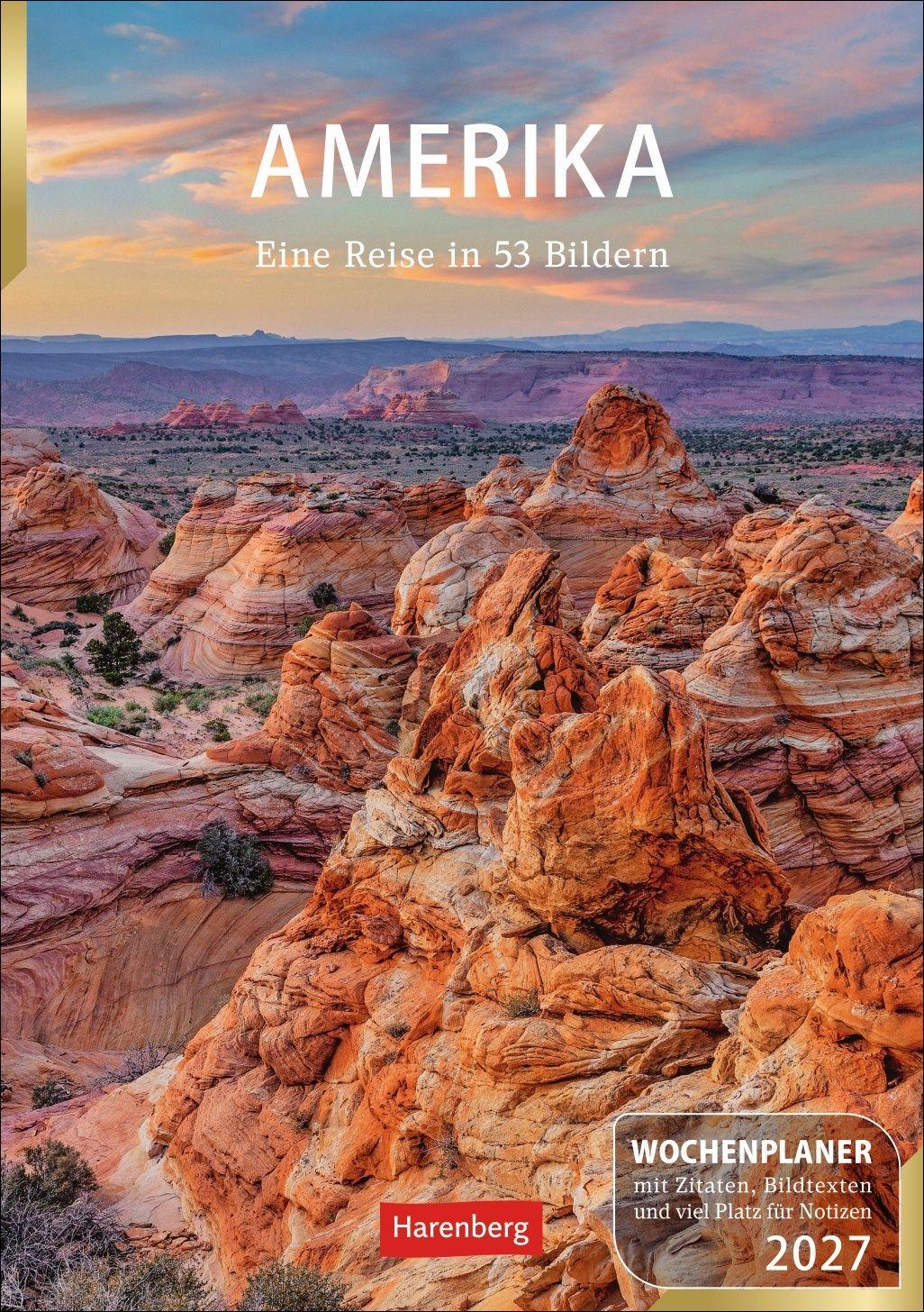 Vorderes Coverbild Amerika Wochenplaner 2027 - Eine Reise in 53 Bildern