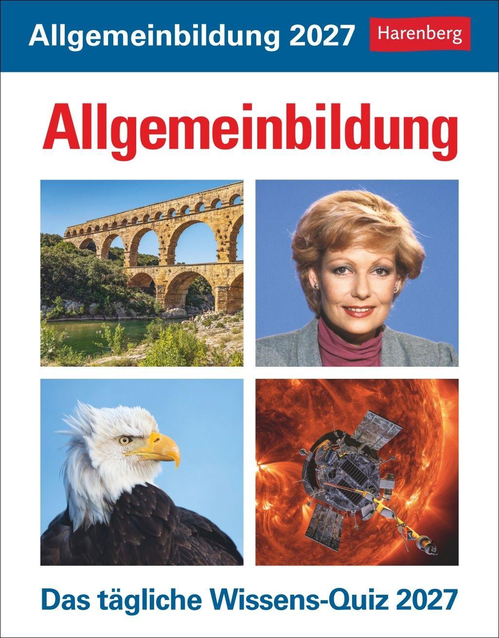 Vorderes Coverbild Allgemeinbildung Tagesabreißkalender 2027 - Das tägliche Wissens-Quiz