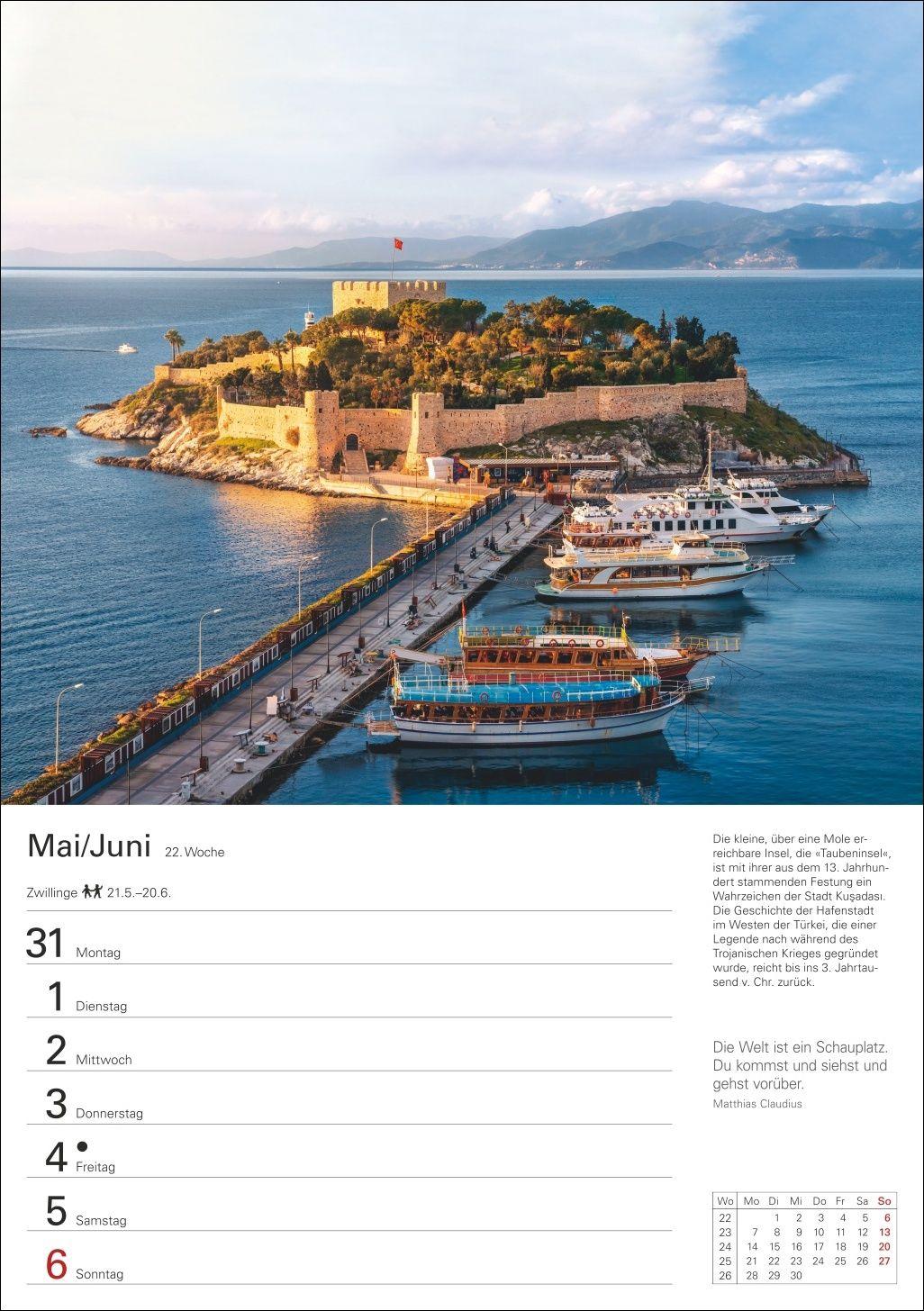 Beispielinhalt (Bild) Trauminseln Wochenplaner 2027 - Eine Reise in 53 Bildern