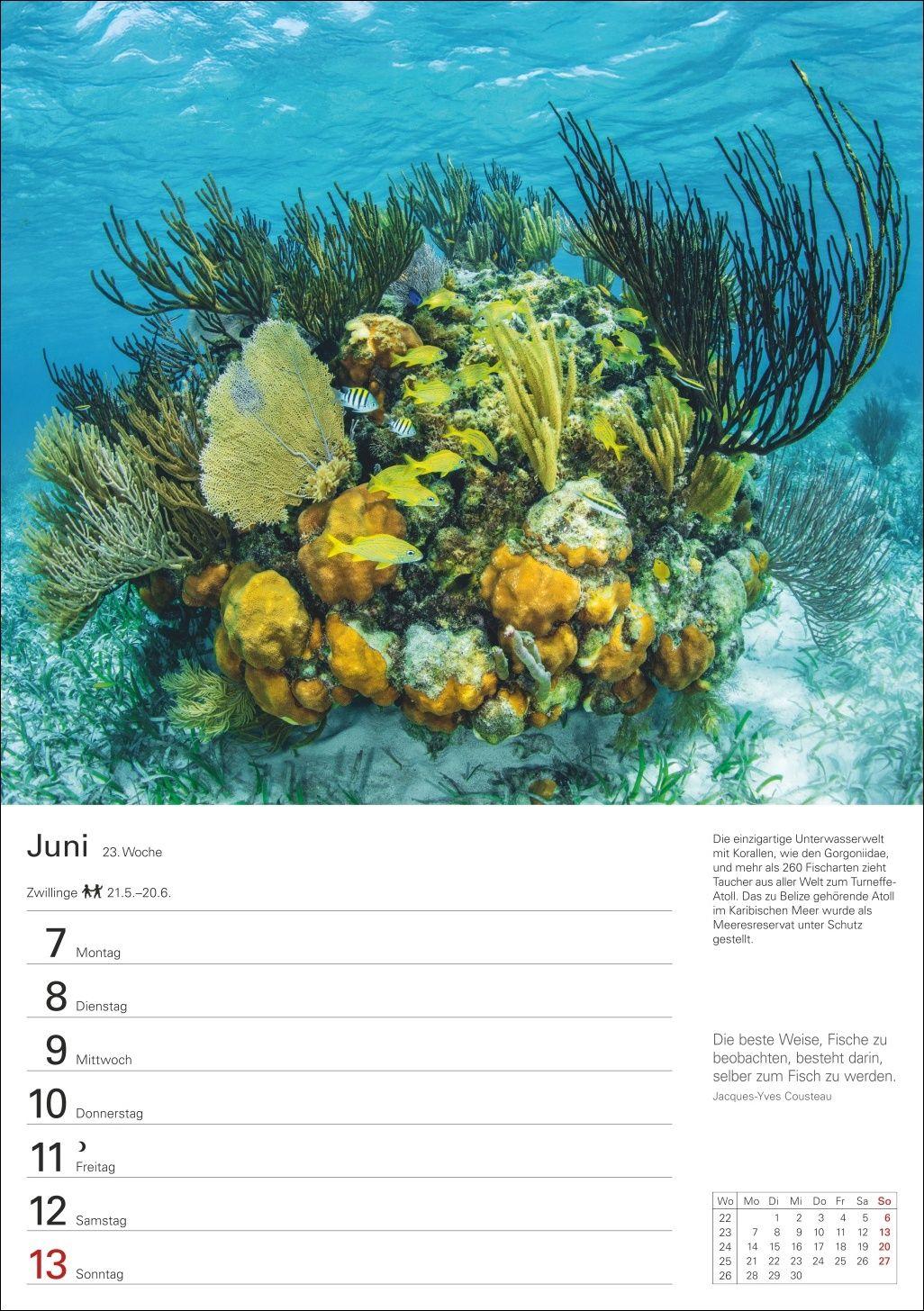 Beispielinhalt (Bild) Trauminseln Wochenplaner 2027 - Eine Reise in 53 Bildern
