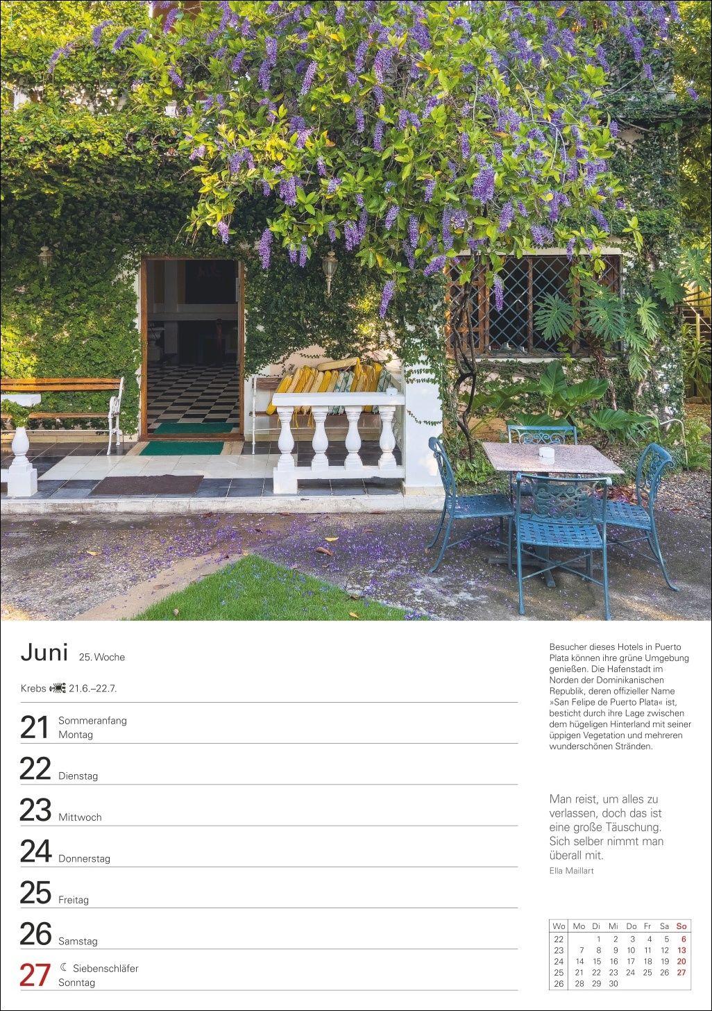 Beispielinhalt (Bild) Trauminseln Wochenplaner 2027 - Eine Reise in 53 Bildern