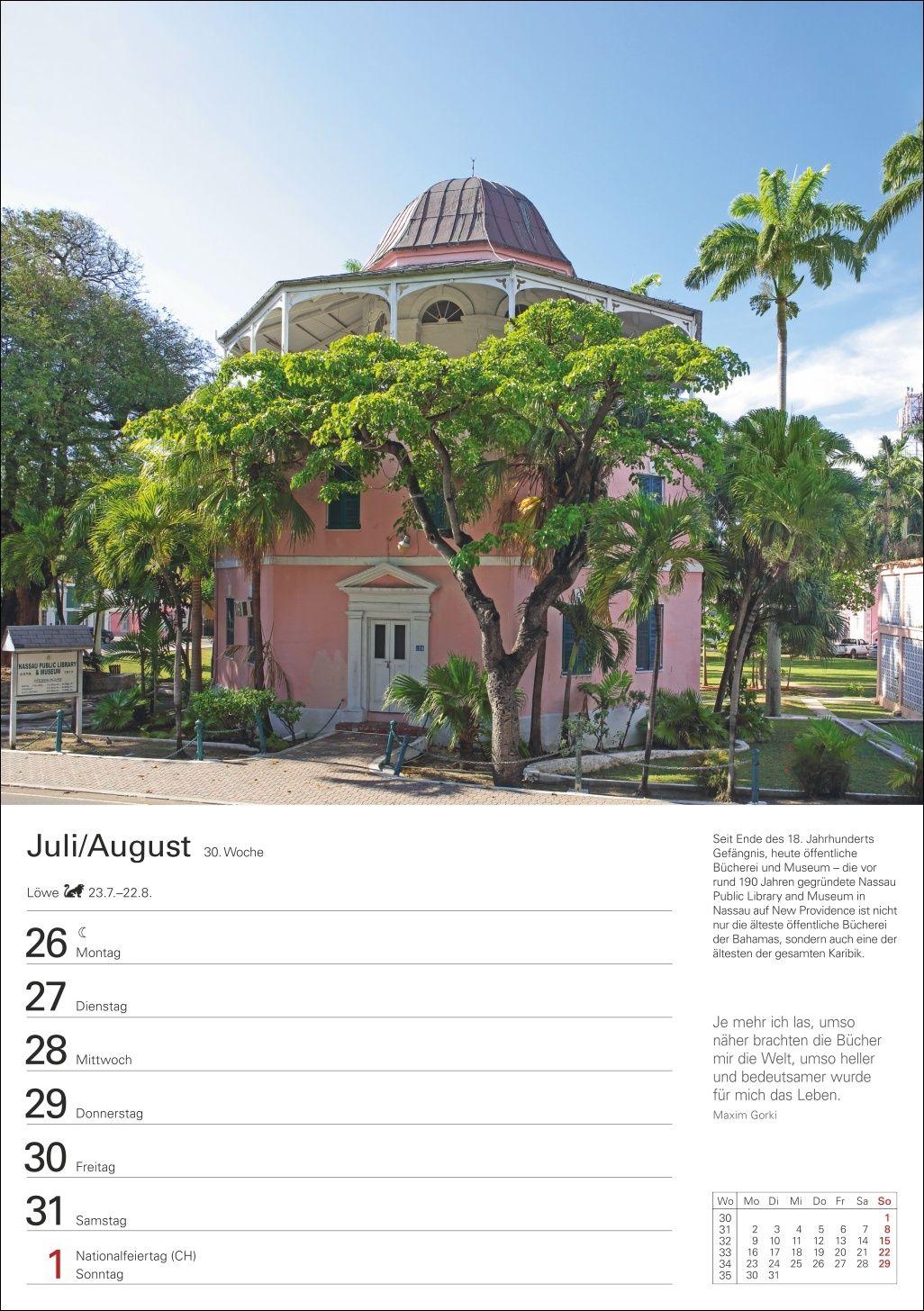 Beispielinhalt (Bild) Trauminseln Wochenplaner 2027 - Eine Reise in 53 Bildern