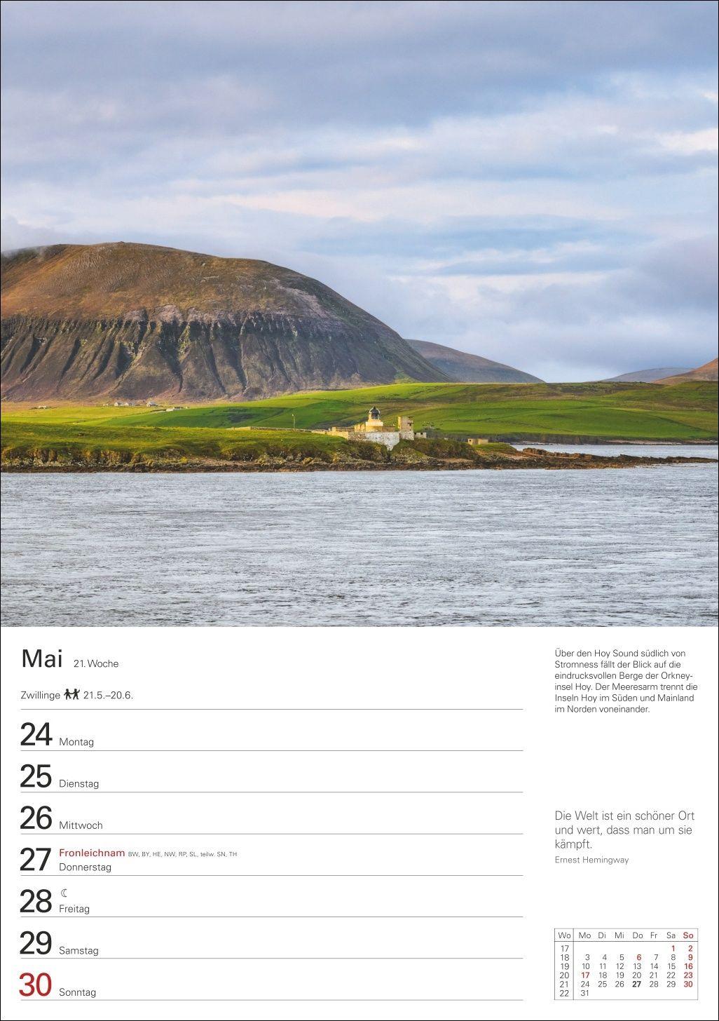 Beispielinhalt (Bild) Schottland Wochenplaner 2027 - Eine Reise in 53 Bildern