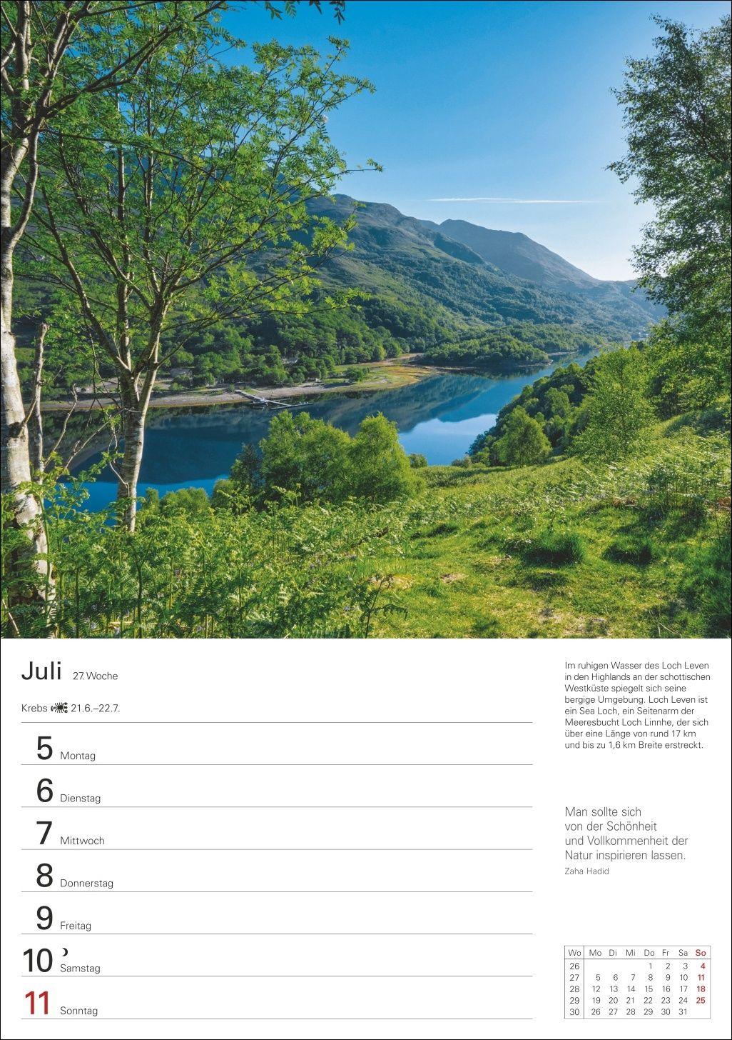 Beispielinhalt (Bild) Schottland Wochenplaner 2027 - Eine Reise in 53 Bildern