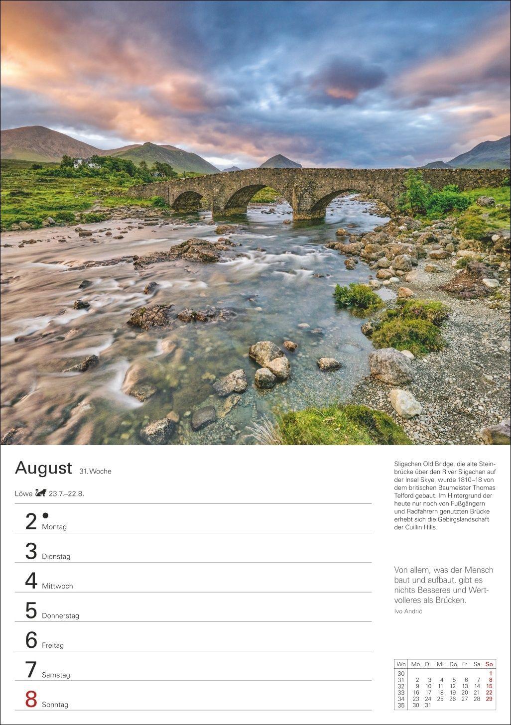 Beispielinhalt (Bild) Schottland Wochenplaner 2027 - Eine Reise in 53 Bildern