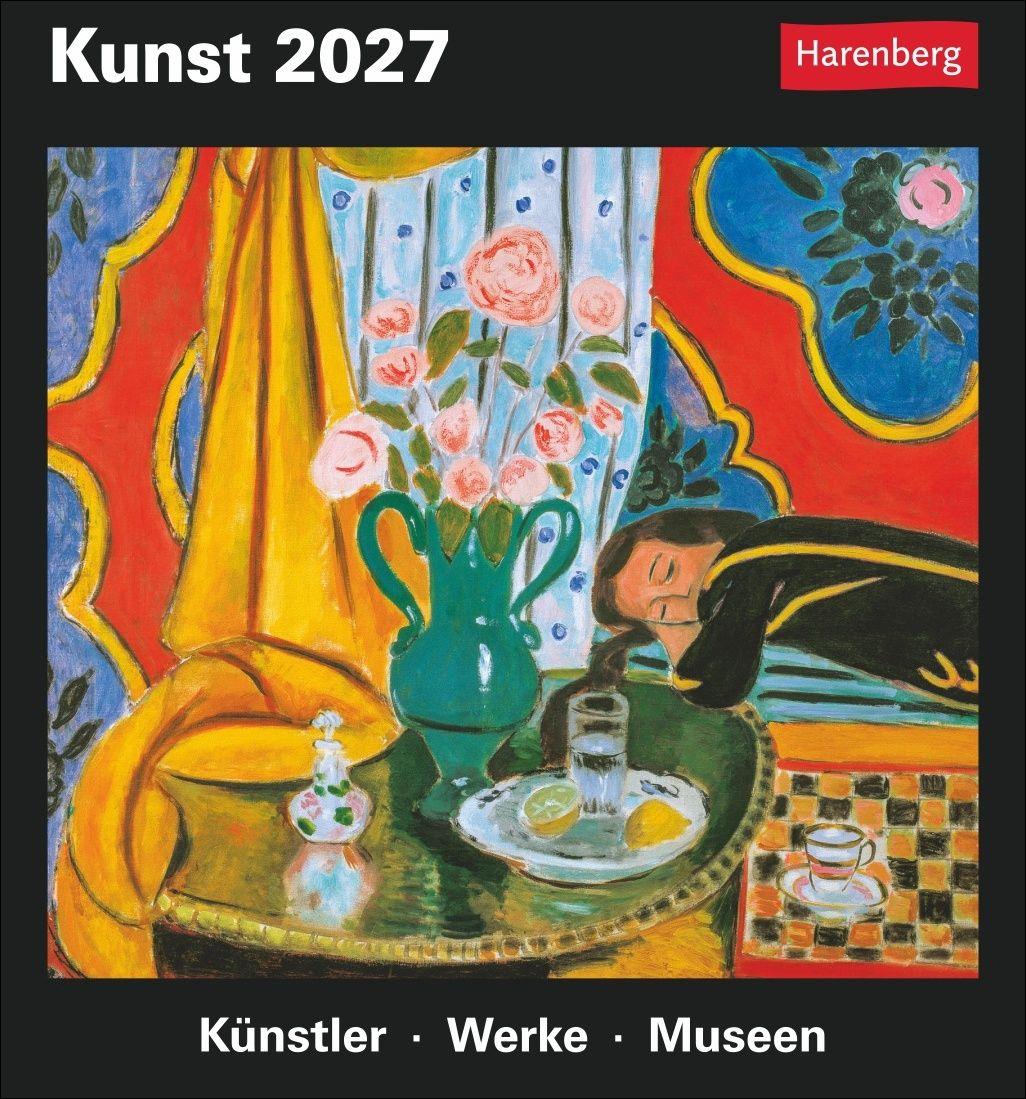 Vorderes Coverbild Kunst Tagesabreißkalender 2027 - Kulturkalender - Künstler, Werke, Museen