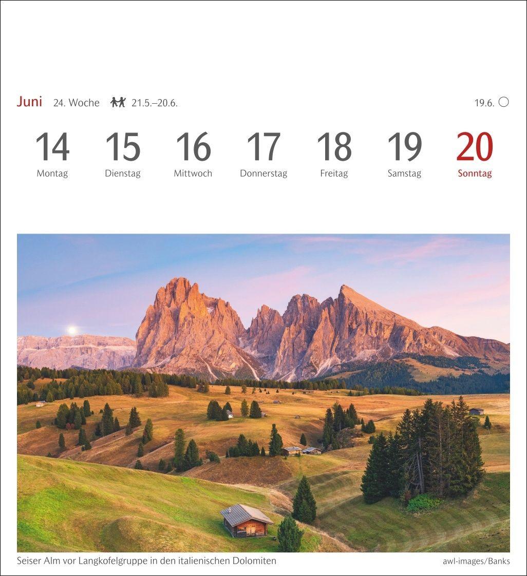 Beispielinhalt (Bild) Lichtblicke Postkartenkalender 2027 - Wochenkalender mit 53 Postkarten