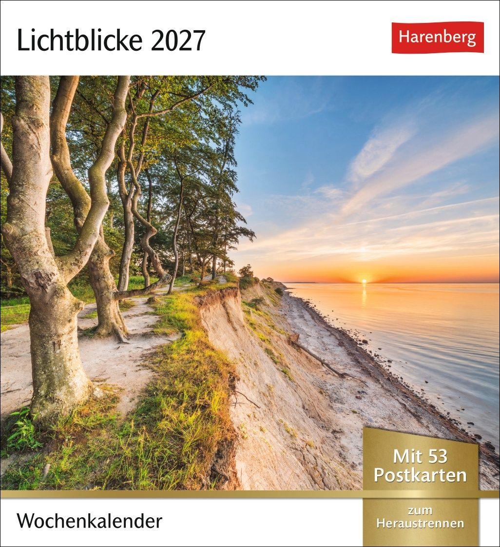 Vorderes Coverbild Lichtblicke Postkartenkalender 2027 - Wochenkalender mit 53 Postkarten
