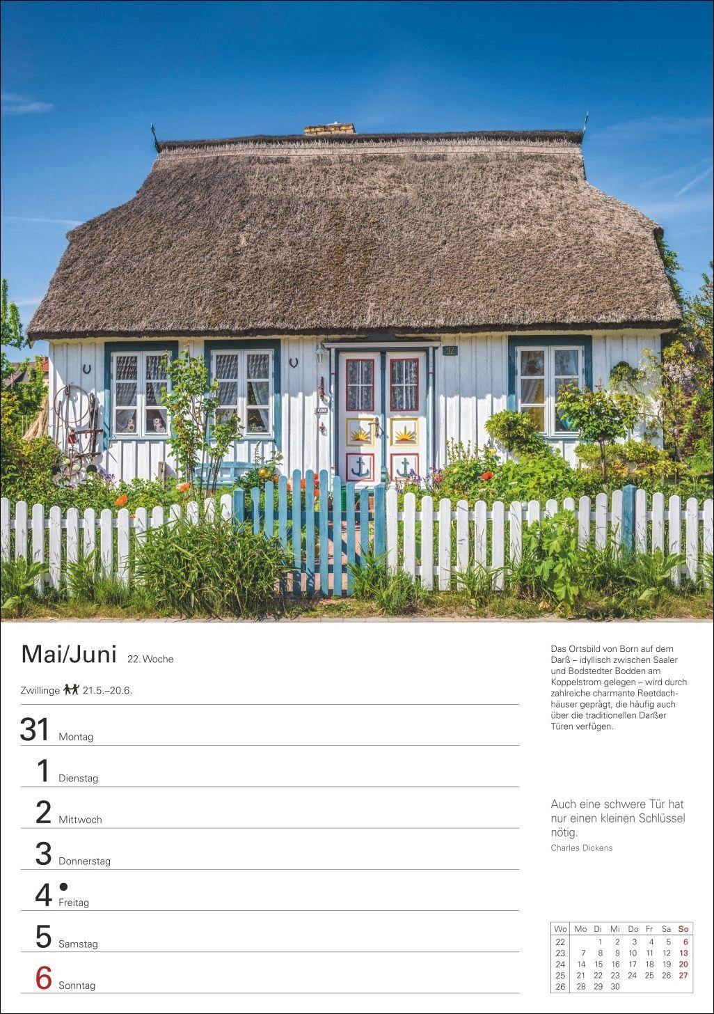 Beispielinhalt (Bild) Deutsche Küsten Wochenplaner 2027 - Eine Reise in 53 Bildern