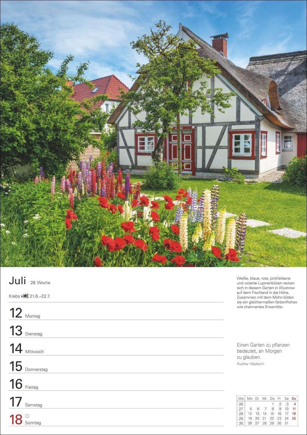 Beispielinhalt (Bild) Deutsche Küsten Wochenplaner 2027 - Eine Reise in 53 Bildern