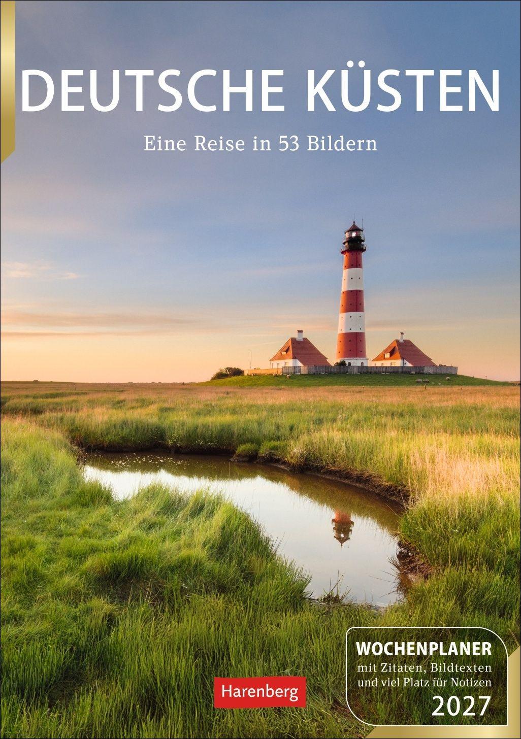 Vorderes Coverbild Deutsche Küsten Wochenplaner 2027 - Eine Reise in 53 Bildern