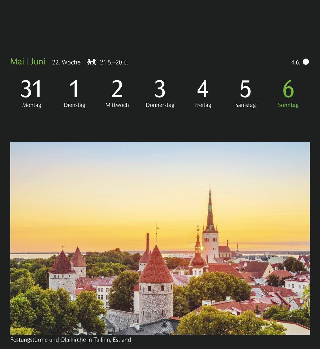 Beispielinhalt (Bild) GEO Ferne Horizonte Postkartenkalender 2027 - Wochenkalender mit 53 Postkarten