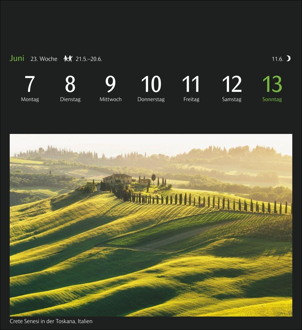 Beispielinhalt (Bild) GEO Ferne Horizonte Postkartenkalender 2027 - Wochenkalender mit 53 Postkarten