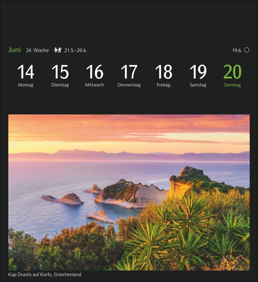 Beispielinhalt (Bild) GEO Ferne Horizonte Postkartenkalender 2027 - Wochenkalender mit 53 Postkarten