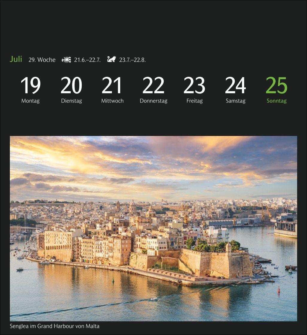 Beispielinhalt (Bild) GEO Ferne Horizonte Postkartenkalender 2027 - Wochenkalender mit 53 Postkarten