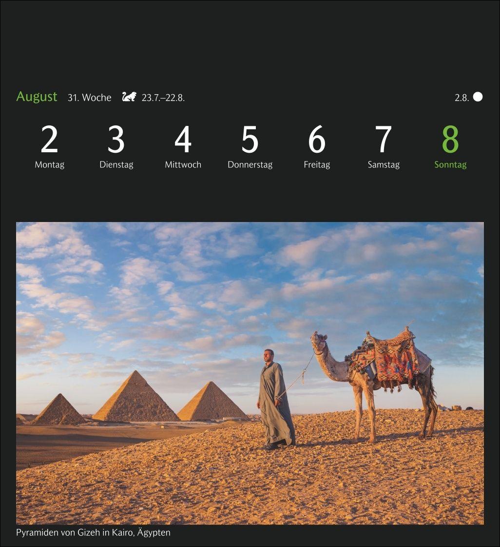 Beispielinhalt (Bild) GEO Ferne Horizonte Postkartenkalender 2027 - Wochenkalender mit 53 Postkarten