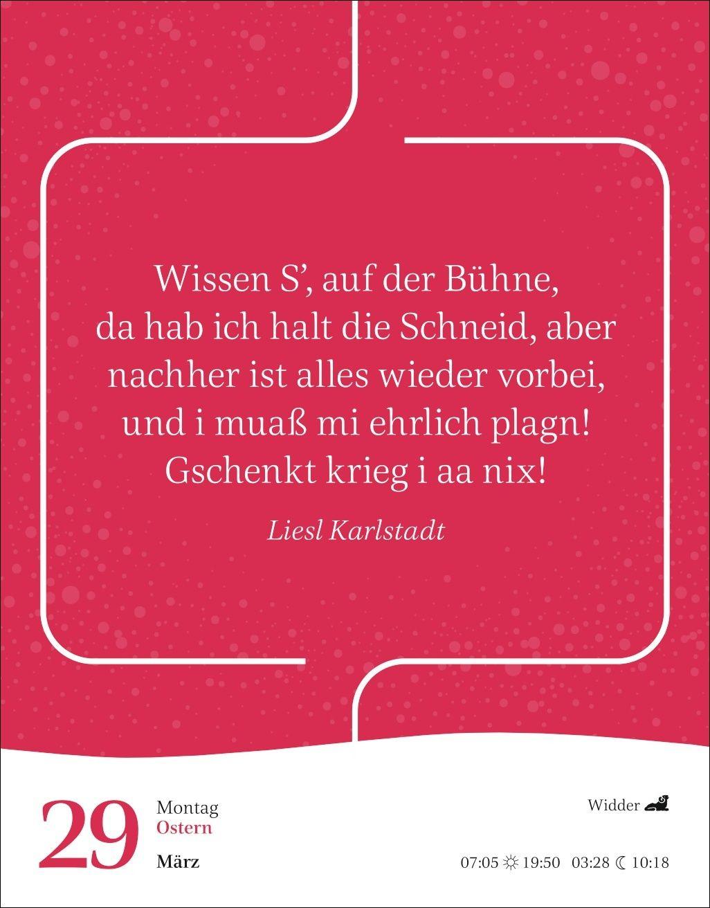 Beispielinhalt (Bild) Starke Worte von starken Frauen Tagesabreißkalender 2027