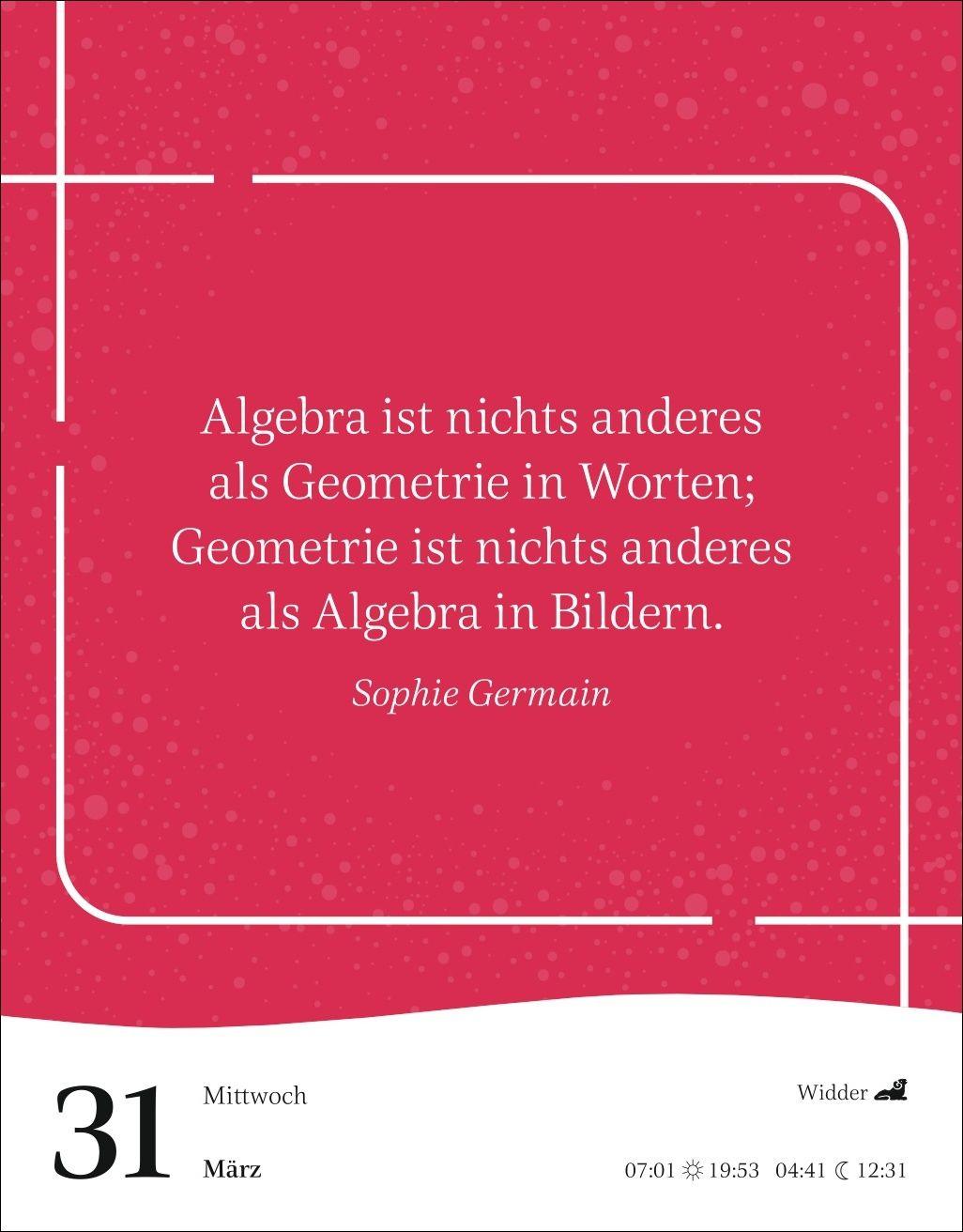 Beispielinhalt (Bild) Starke Worte von starken Frauen Tagesabreißkalender 2027