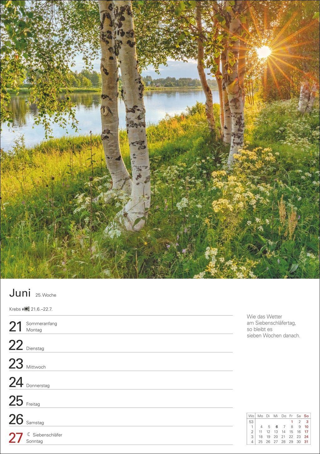 Beispielinhalt (Bild) Auf dem Lande Wochenplaner 2027 - 53 stimmungsvolle Fotografien