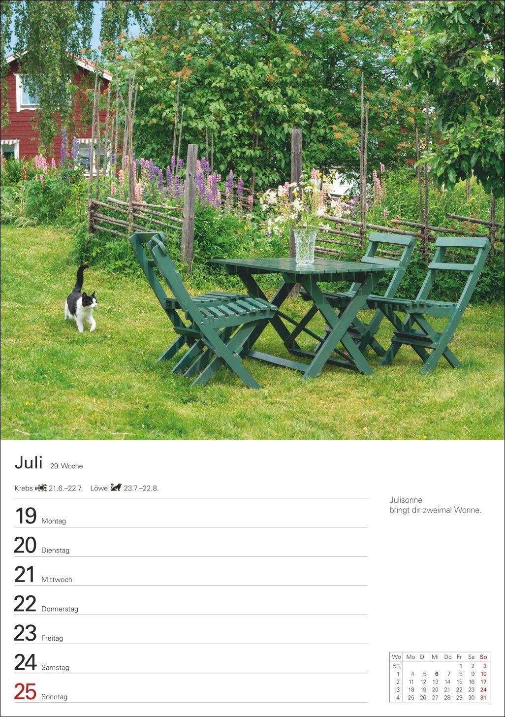 Beispielinhalt (Bild) Auf dem Lande Wochenplaner 2027 - 53 stimmungsvolle Fotografien