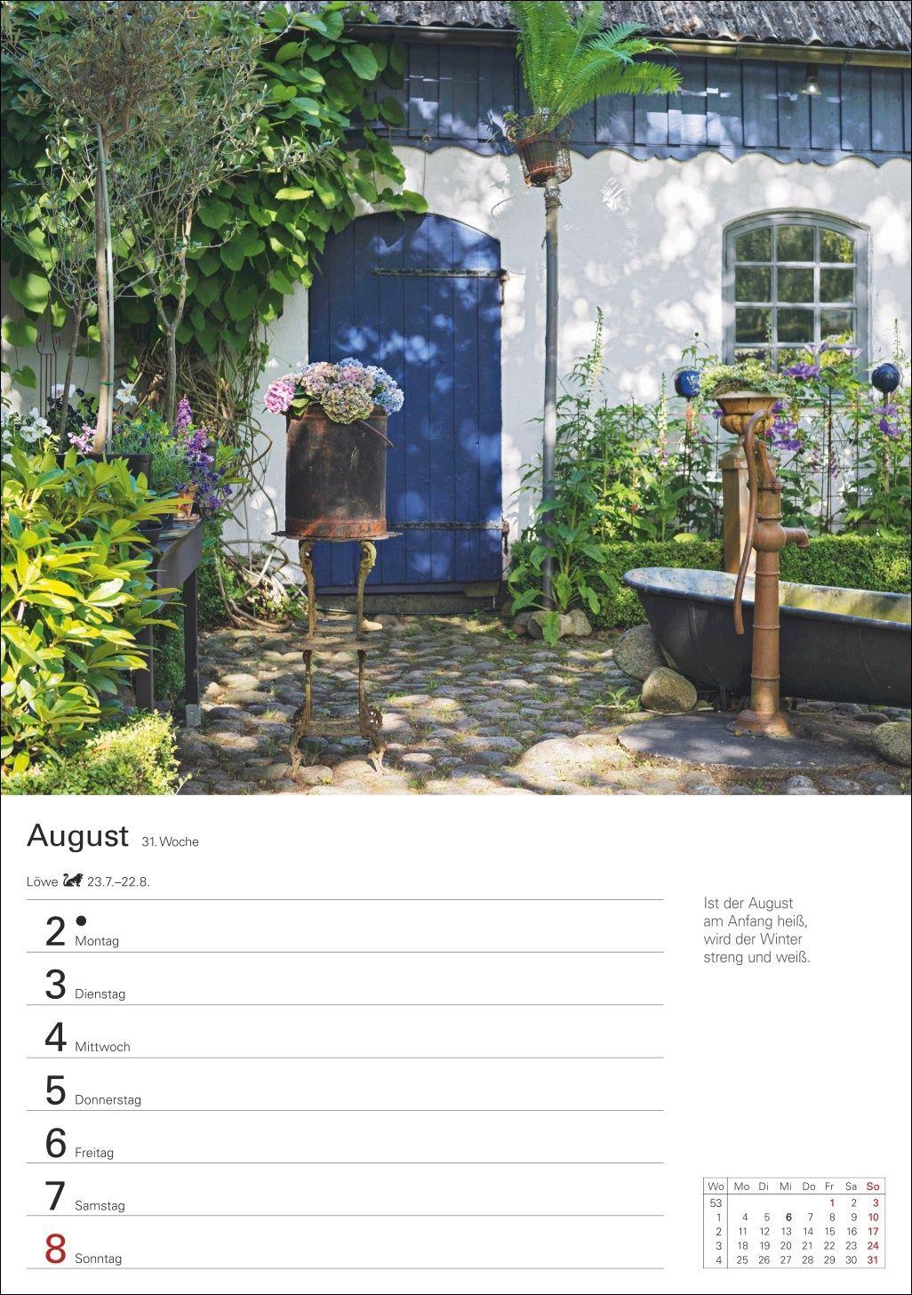 Beispielinhalt (Bild) Auf dem Lande Wochenplaner 2027 - 53 stimmungsvolle Fotografien