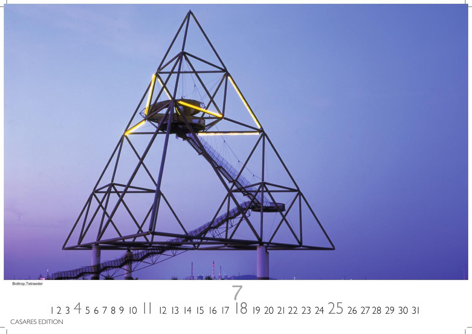 Beispielinhalt (Bild) Ruhrgebiet Kalender 2027 - Wandkalender | Fotokalender Deutschland 24x35cm - beeindruckende Bilder von Zechen, Skylines & Landmarken, Düsburg, Essen,Bochum, Dortmund