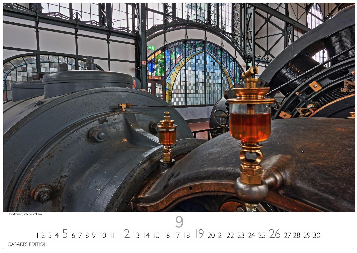 Beispielinhalt (Bild) Ruhrgebiet Kalender 2027 - Wandkalender | Fotokalender Deutschland 24x35cm - beeindruckende Bilder von Zechen, Skylines & Landmarken, Düsburg, Essen,Bochum, Dortmund