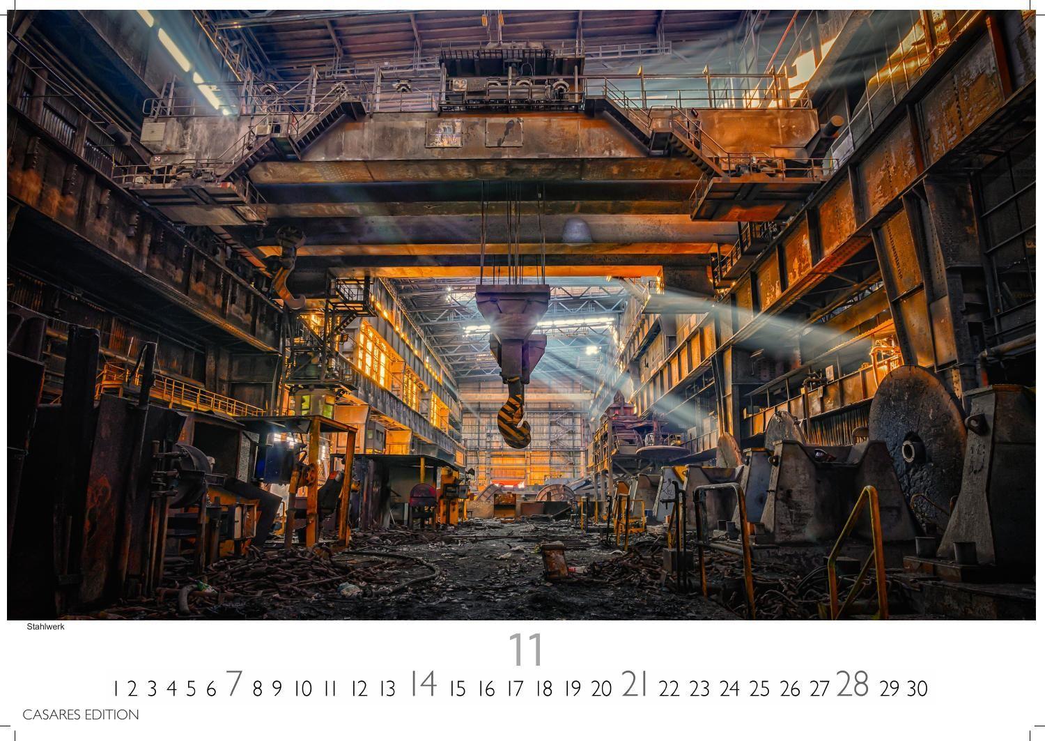 Beispielinhalt (Bild) Ruhrgebiet Kalender 2027 - Wandkalender | Fotokalender Deutschland 24x35cm - beeindruckende Bilder von Zechen, Skylines & Landmarken, Düsburg, Essen,Bochum, Dortmund