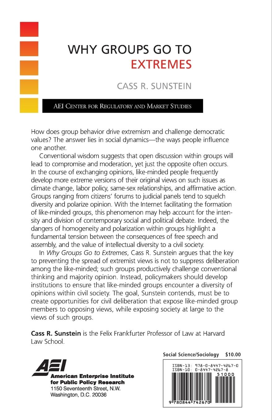 Rückseitencover Why Groups Go to Extremes
