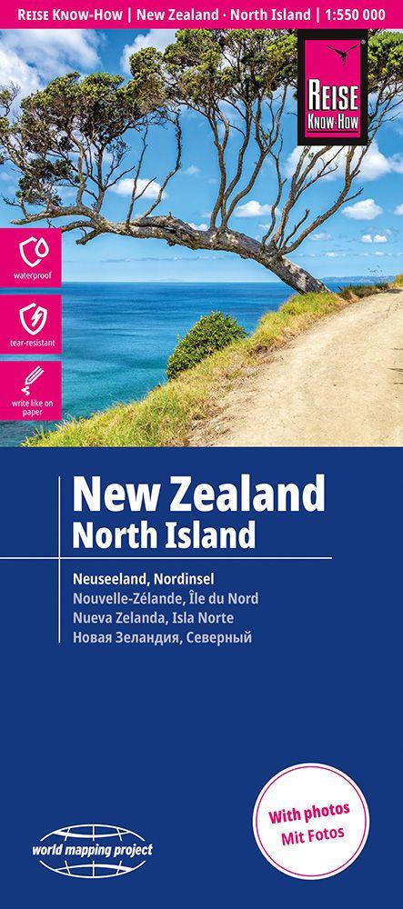 Vorderes Coverbild Reise Know-How Landkarte Neuseeland, Nordinsel | New Zealand, North Island (1:550.000)