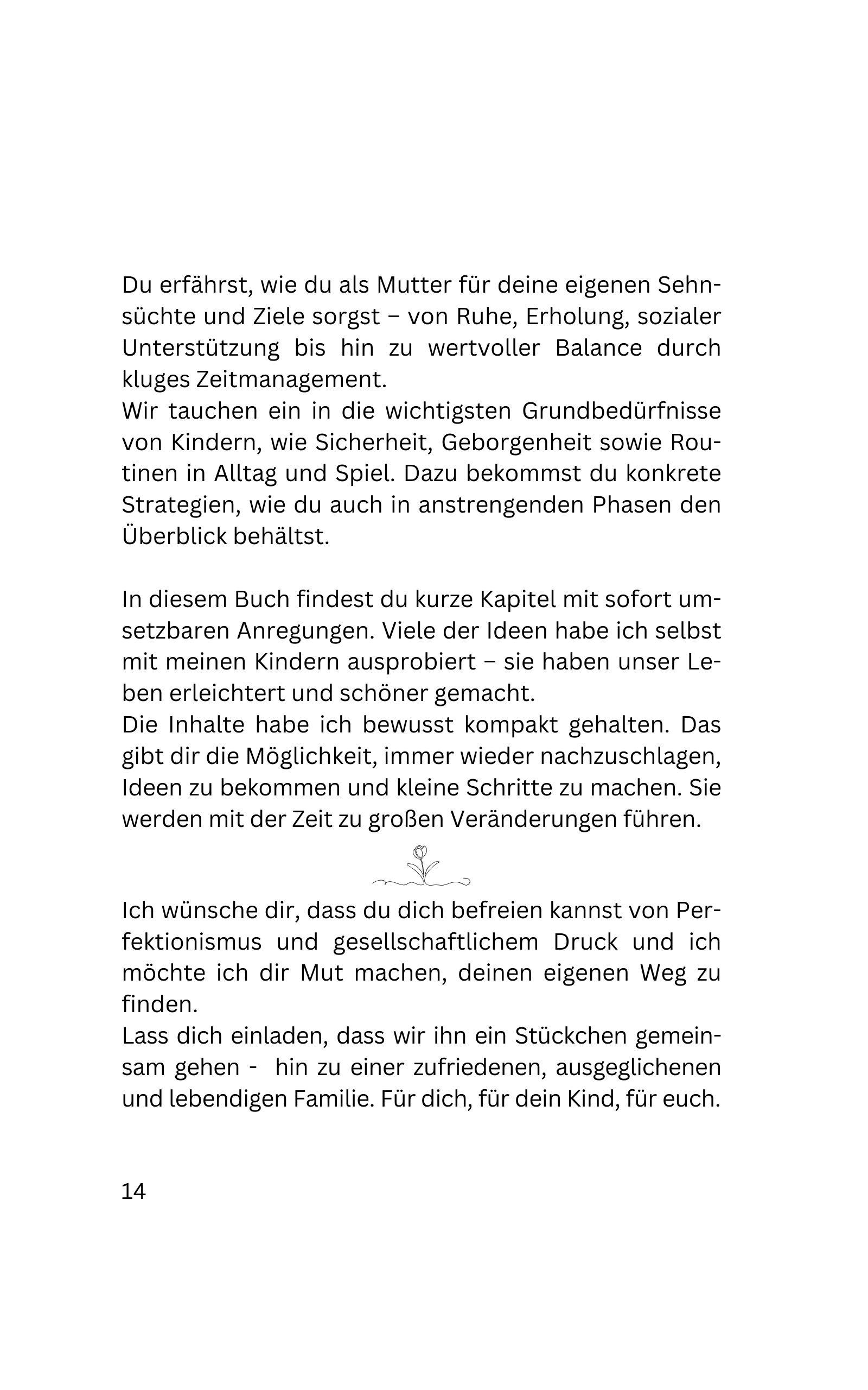 Beispielinhalt (Bild) Mutter in Balance