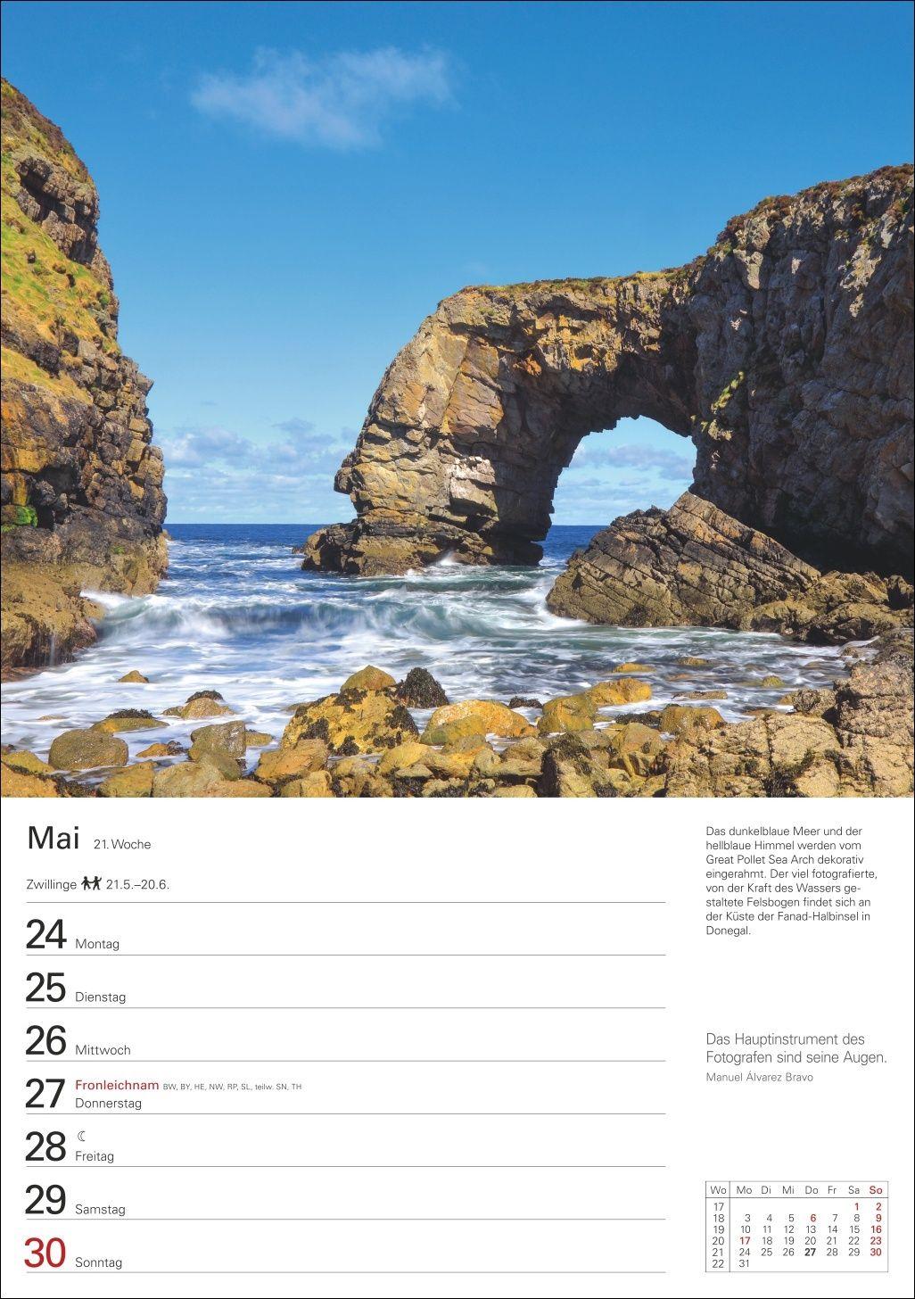 Beispielinhalt (Bild) Irland Wochenplaner 2027 - Eine Reise in 53 Bildern