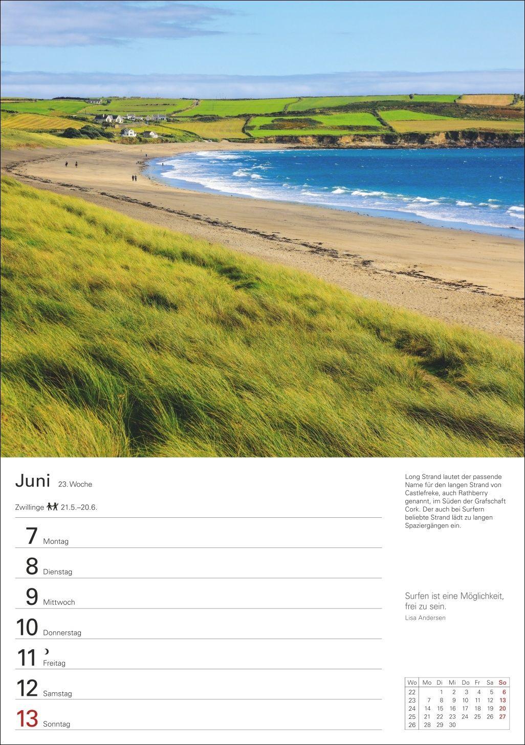 Beispielinhalt (Bild) Irland Wochenplaner 2027 - Eine Reise in 53 Bildern